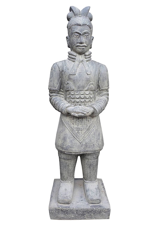 Small Standing Warrior Stone Ornament